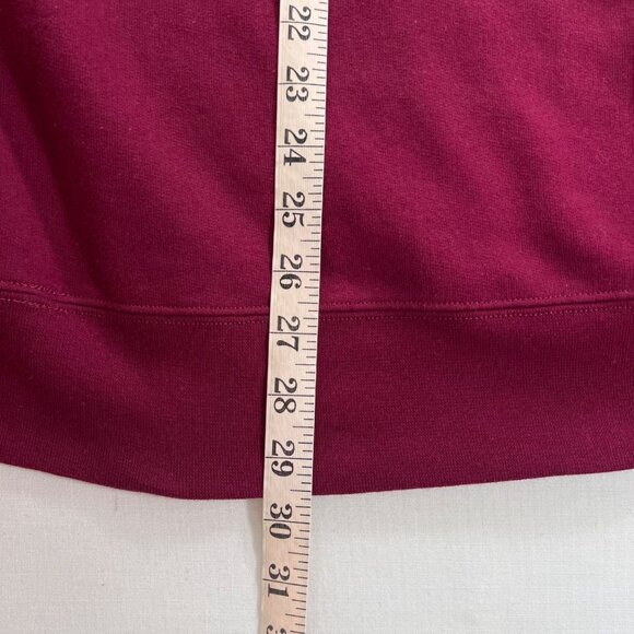Byrdie Golf Social Wear Split Seam Sweatshirt Burgundy Size Large - Picture 9 of 11